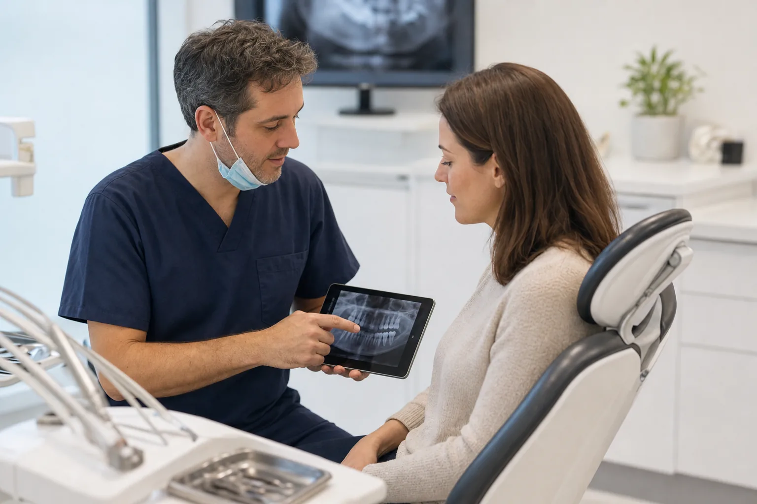 Valutazione clinica durante la pianificazione di un percorso diagnostico personalizzato.
