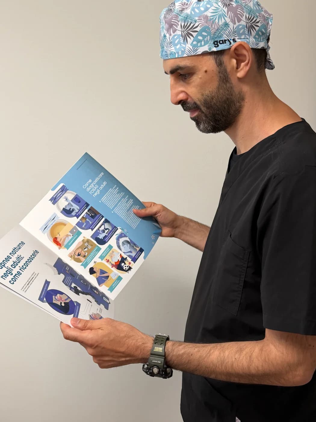 Luca Mezzofranco durante l’aggiornamento scientifico in medicina dentale del sonno
