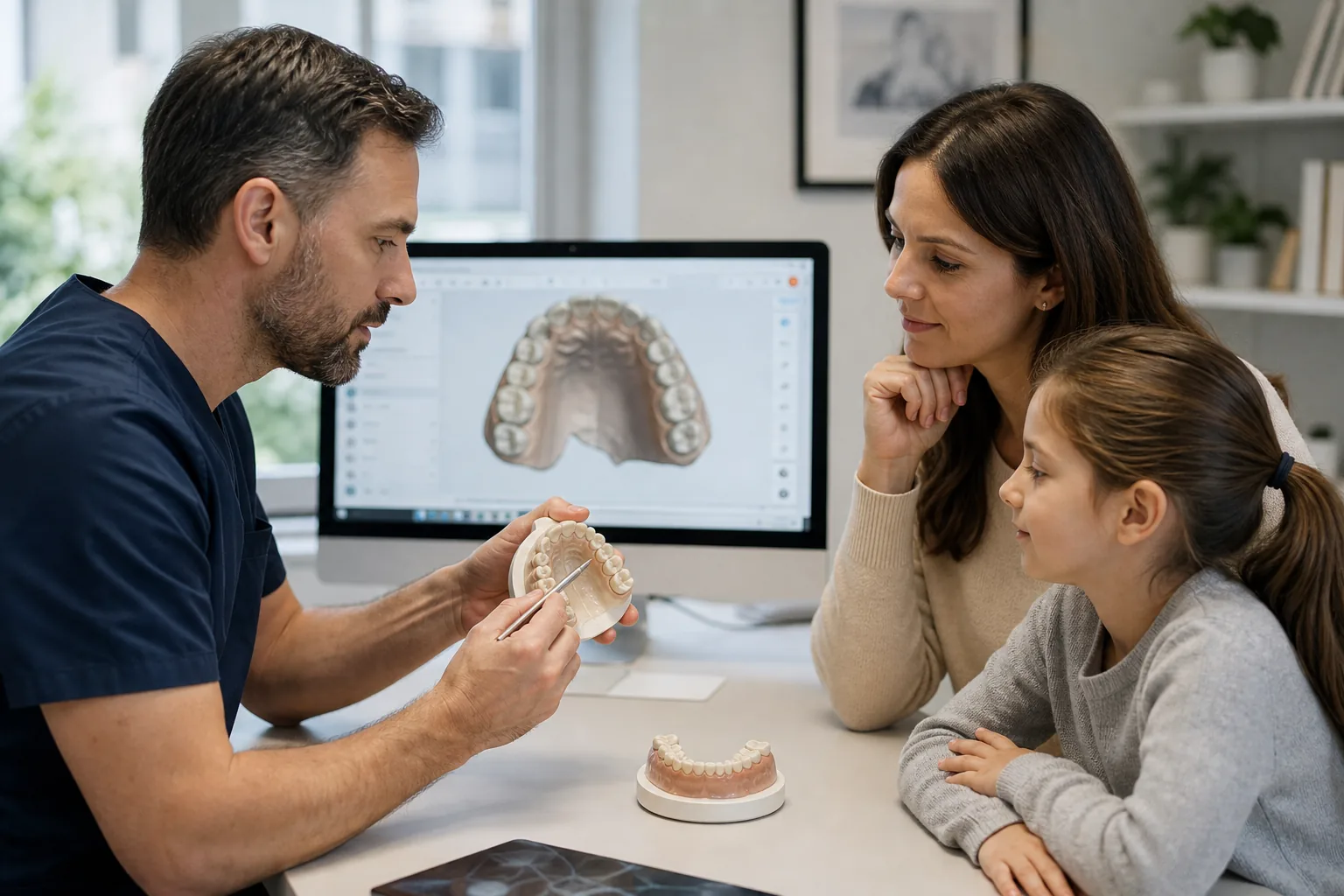Rappresentazione clinica dello sviluppo del palato e della crescita cranio-facciale.